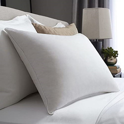 VJSTAR Cotton Solid Sleeping Pillow Pack of 1(White)