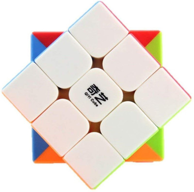 LODESTONE 3X3 Qiyi Qiyuan Sticker Less Magic Speed Cube (Multicolour)(1 Pieces)