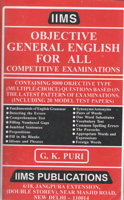 Iims Objective General English For All Competitive Examinations By Gopal K. Puri(Paperback, GOPAL K. PURI)