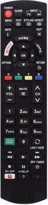 Ehop Remote Controller Remote for LED LCD 3D Smart TV with Netflix, My APP, Home Buttons Panasonic Remote Controller(Black)