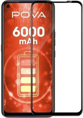 SMARTCASE Edge To Edge Tempered Glass for TECNO POVA(Pack of 1)