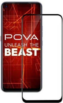 SMARTCASE Edge To Edge Tempered Glass for TECNO POVA(Pack of 1)