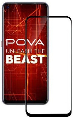 SMARTCASE Edge To Edge Tempered Glass for TECNO POVA(Pack of 1)
