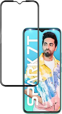 CASEHUNT Edge To Edge Tempered Glass for TECNO SPARK 7T(Pack of 1)
