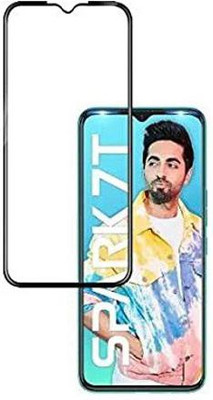 CASEHUNT Edge To Edge Tempered Glass for TECNO SPARK 7T(Pack of 1)