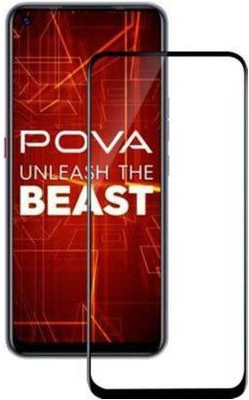 SMARTCASE Edge To Edge Tempered Glass for TECNO POVA(Pack of 1)