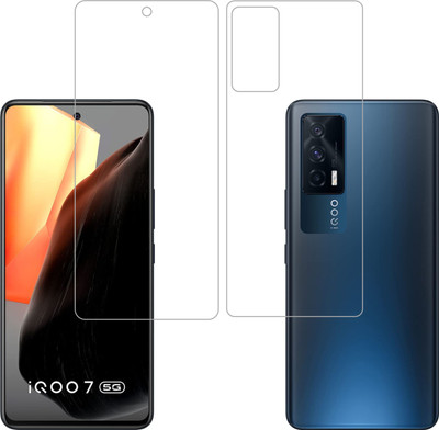 Vatsin Front and Back Screen Guard for iQOO 7(Pack of 2)