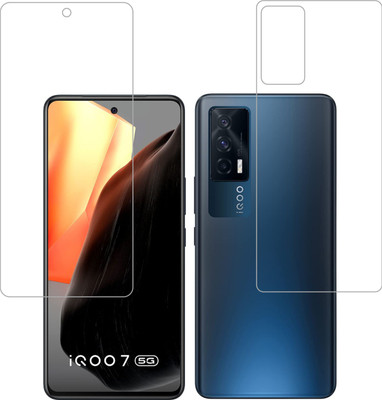 Ten To 11 Front and Back Screen Guard for iQOO 7(Pack of 2)