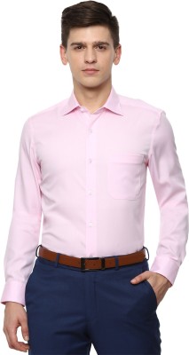 LOUIS PHILIPPE Men Self Design Formal Pink Shirt