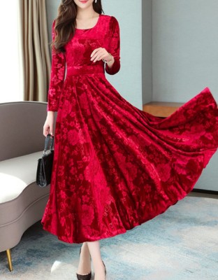 Kalki Fashion Women A-line Red Dress