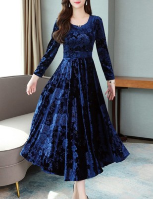 Kalki Fashion Women A-line Blue Dress