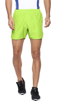 NIVIA Solid Men Green Running Shorts