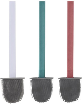 SBTs silicon toilet brush with Holder(Green)