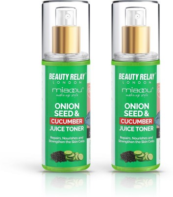 Beauty Relay London Miaoou Onion Seed & Cucumber Juice Toner Men & Women(400 ml)