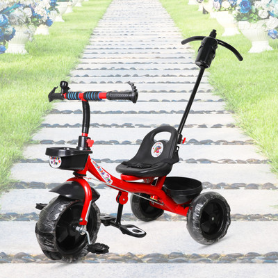 Stepupp STP G RED HANDLE BACK AND FRONT BASKET FOR BABY-08 Tricycle(Red)