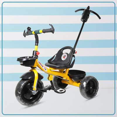 Stepupp G YELLOW HANDLE BACK AND FRONT BASKET FOR TODDLERS-09 Tricycle(Yellow)