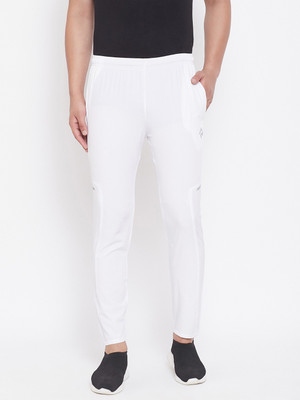 RANBOLT Solid Men White Track Pants