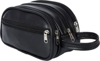 VIHAAN.TRADERS Shaving kit/Shaving bag/Black/Accessories bag/Toilet kit Travel Shaving Bag(Black)