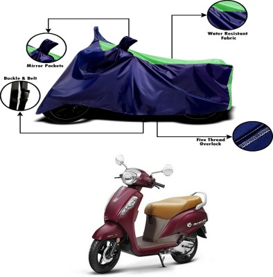 Ascension Two Wheeler Cover for Suzuki(New Access 125, Green, Blue)