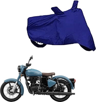 AG MOTO Two Wheeler Cover for Royal Enfield, Triumph, Universal For Bike, TVS, Bajaj(Bullet 350, Blue)