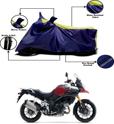 Ascension Two Wheeler Cover for Suzuki(V Strom 1000, Yellow, Blue)