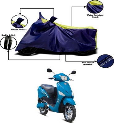 Ascension Two Wheeler Cover for Hero(Electric Optima, Yellow, Blue)