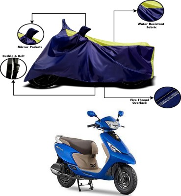 Ascension Two Wheeler Cover for TVS(Scooty Zest 110, Yellow, Blue)