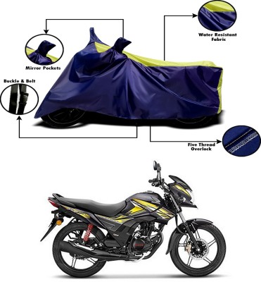 Genipap Two Wheeler Cover for Honda(CB Shine SP, Yellow, Blue)