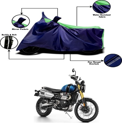 Genipap Two Wheeler Cover for Triumph(Scrambler, Green, Blue)