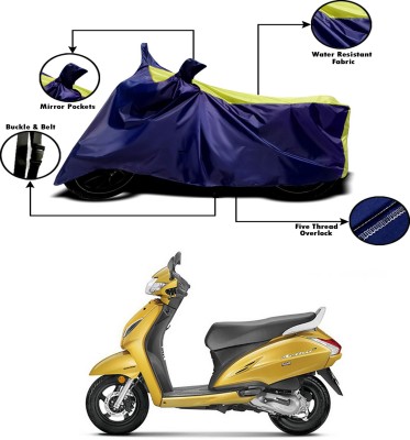 Genipap Two Wheeler Cover for Honda(Activa 6G, Yellow, Blue)