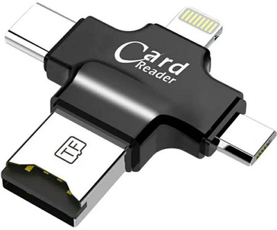 LipiWorld 4in1 OTG Card Reader Lightning Type C Micro USB USB Card Reader 4in1 OTG Card Reader Lightning Type C Micro USB USB Card Reader Like Iflash Idisk for Micro USB,SDHC Lightning Flash Drive (Black) Card Reader(Black) LipiWorld 4in1 OTG Card Reader Lightning Type C Micro USB USB Card Reader 4in1 OTG Card Reader Lightning Type C Micro USB USB Card Reader Like Iflash Idisk for Micro USB,SDHC Lightning Flash Drive (Black) Card Reader(Black)