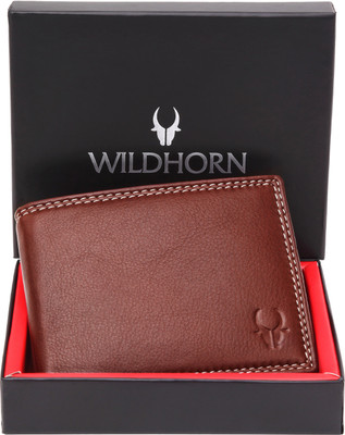 65% OFF on WILDHORN Men Casual, Formal Maroon Genuine Leather Wallet(6 Card Slots)