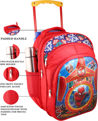 Skyrun Medium 30 L Backpack Stylish girls boys School Trolley Bags RED (RED) 30 L Trolley Laptop Backpack(Red)