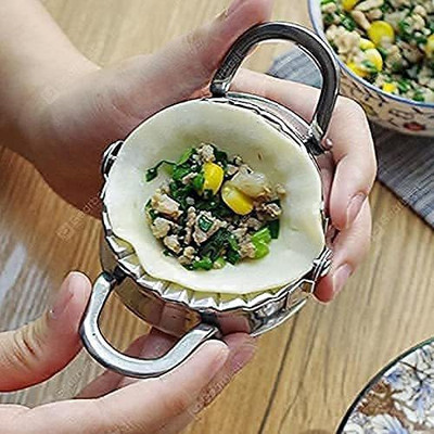 UPSCALE TRADERS Dumpling Press(Stainless Steel MULTICOLOUR)