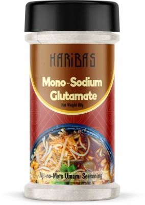HARIBAS Mono Sodium Glutamate MSG 80G (Aji-no-Moto Umami Seasoning) Ajinomoto Chinese Salt, Mix-Taste Enhancer, Monosodium (MSG) for Soup, Noodles, Moms, Manchurian, Rice and French Fries etc. Monosodium Glutamate (MSG) Powder(80 g)