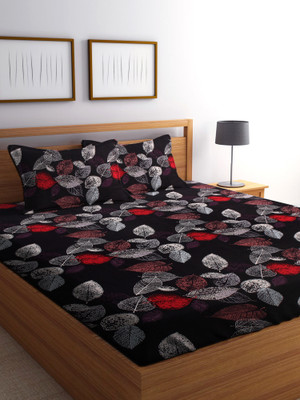 RS Quality 144 TC Polycotton King Printed Flat Bedsheet(Pack of 1, Multicolor)