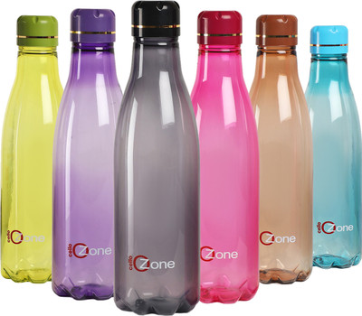 cello 1000 ml Plastic Bottle(Pack of 6, Multicolor)