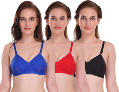 Selfcare New Collection Women Full Coverage Non Padded Bra(Multicolor)