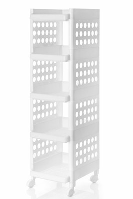PINEVINTA Plastic Free Standing Sideboard(Finish Color - WHITE, DIY(Do-It-Yourself))