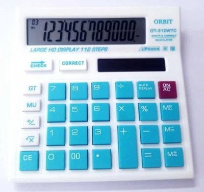 dynafast ORBIT OT-512WTC blue model ot-512 Financial  Calculator(12 Digit)