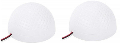 LipiWorld CCTV Pickup Audio Surveillance Microphone MIC Audio Monitoring Security System for CCTV Systems Round Shape (Pack of 2) Camera Microphone