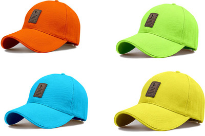 ALAMOS Embellished Sports/Regular Cap Cap(Pack of 4)