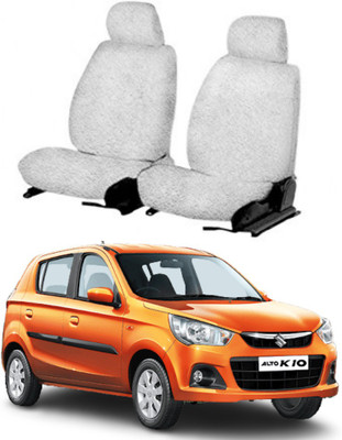 Chiefride Cotton Car Seat Cover For Maruti Alto K10(Front Detachable Headrest, Without Back Seat Arm Rest, 5 Seater)
