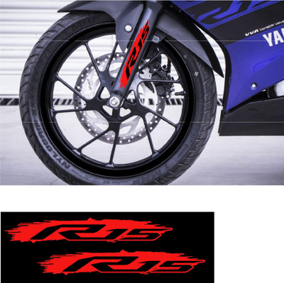 WRAPPING MANIA Sticker & Decal for Bike(Black, Red)