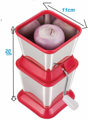 SWISS WONDER Steel Onion Cutter Chopper Vegetable & Fruit Chopper(1 x Vegetable Cutter Chopper)