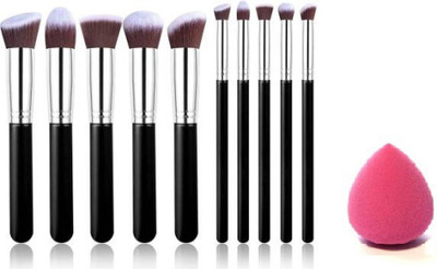 SHAGGY Makeup Brushes Set Tool Pro Foundation Eyeliner Eyeshadow (11 Items in the set)(12 Items in the set)