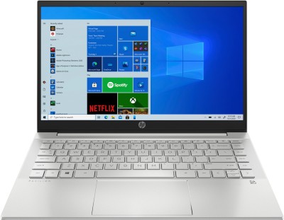 HP Pavilion Ryzen 5 Hexa Core 5500U - (8 GB/512 GB SSD/Windows 10 Home) 14-ec0035AU Thin and Light Laptop(14 inch, Natural Silver, 1.41 Kg, With MS Office)