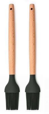 Flipkart SmartBuy Wooden Brush 2pcs GREY Non-Stick Spatula(Pack of 2)