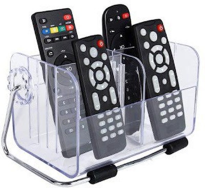 KRISHI TRADEBOOK 6 Compartments Acrylic Remote Holder(Transperent)