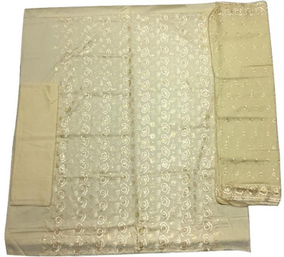 BKRKJ Cotton Blend Embroidered Salwar Suit Material